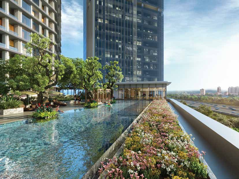 Infinity swimming pool